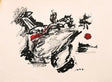 “Torment of Existence” by Debajyoti Roy – Original Ink & Mixed Media Artwork on Textured Canvas - Retail Maharaj