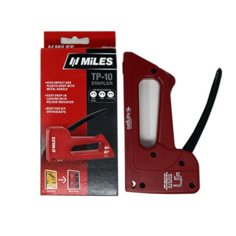 Kangaro Miles TP Ten Heavy Duty Gun Tacker Stapler for Canvas and Craft - Retail Maharaj