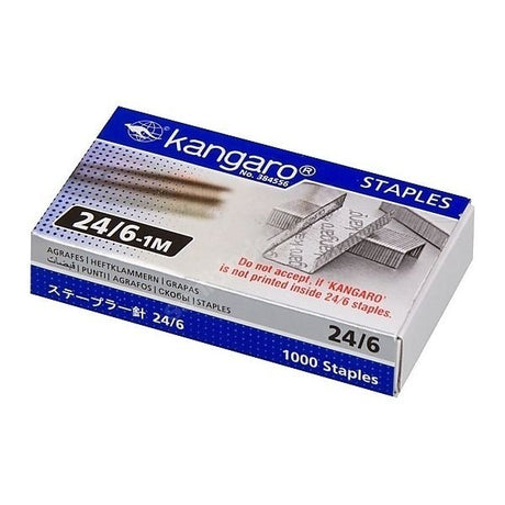 Kangaro 24 6 Steel Stapler Pins for Gun Tacker and Heavy Duty Use - Retail Maharaj