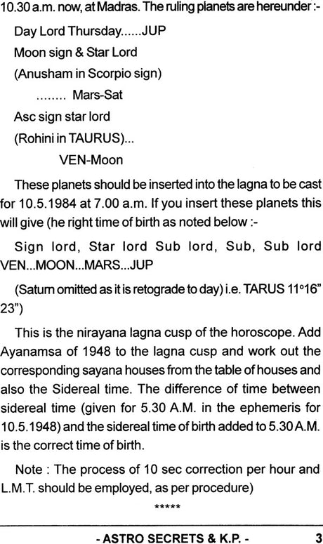 Astro Secrets & KP - Rectification of Birth Time (Part 4) [English] - Retail Maharaj