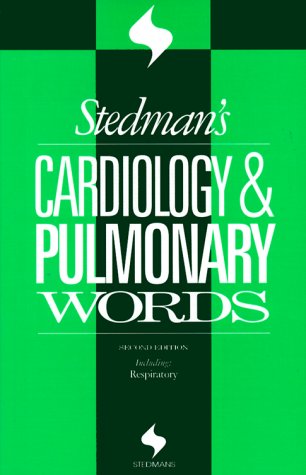 Stedman's Cardiology and Pulmonary Words - Retail Maharaj