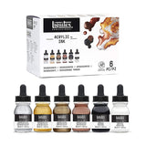 Liquitex Professional Acrylic Ink Set of 3 & 6 (Essential & Iridescent Colours)