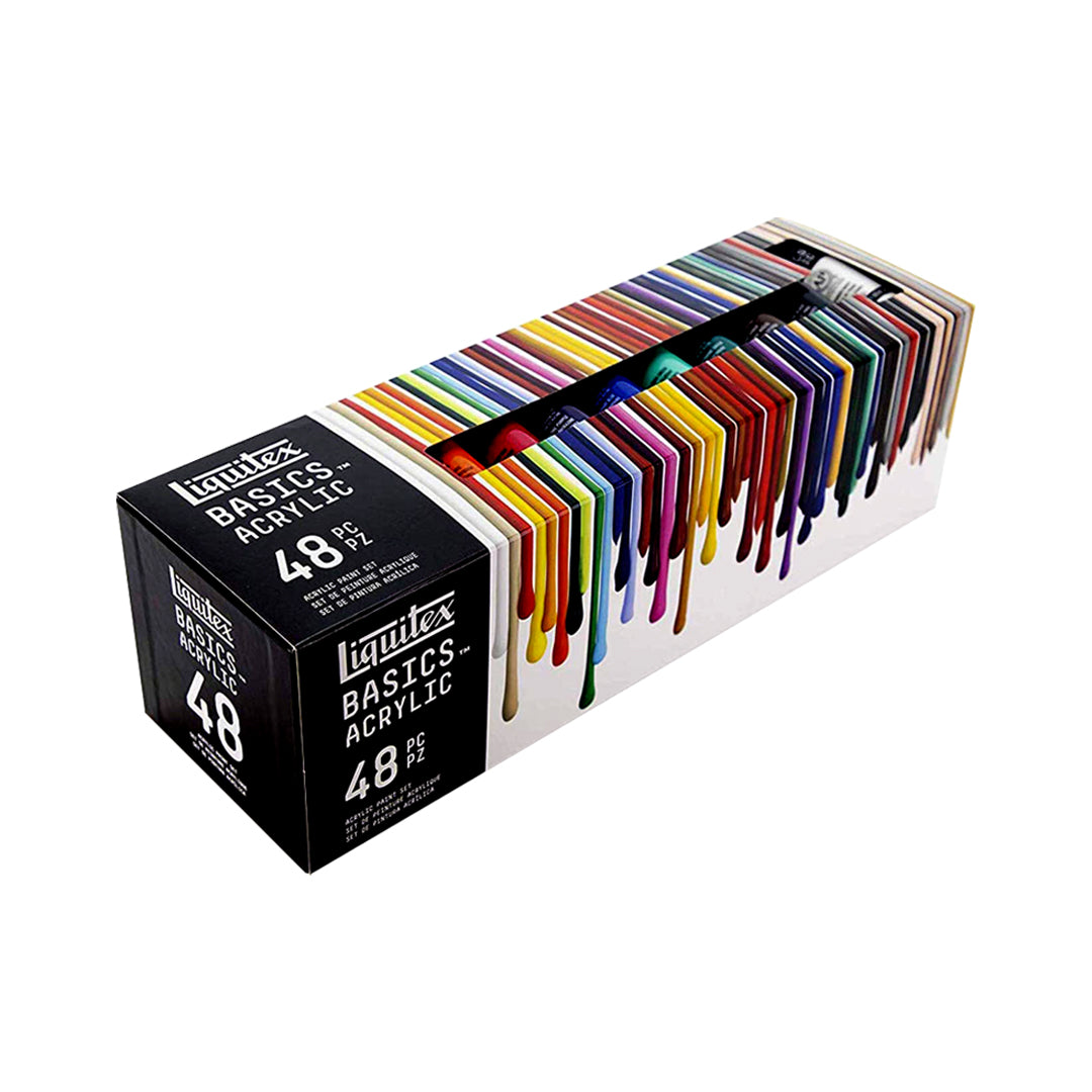 Liquitex Basics Acrylic Paint Tube Set Professional Artist Colour Set for Canvas and Mixed Media Art