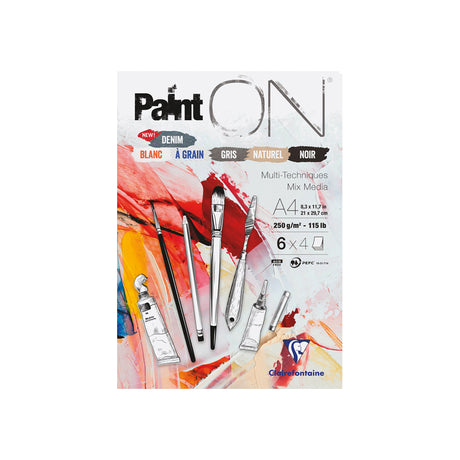 Clairefontaine Paint’On Multi-Technique Mixed Media Pad 250 GSM - Retail Maharaj