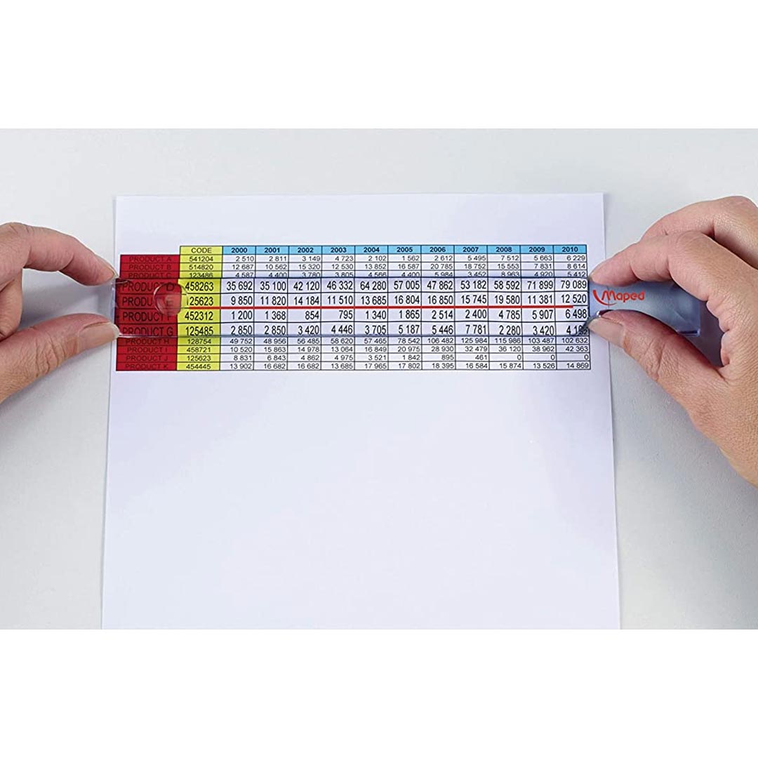 Maped Magnifying Ruler with Built In Lens and Protective Cover | Retail ...