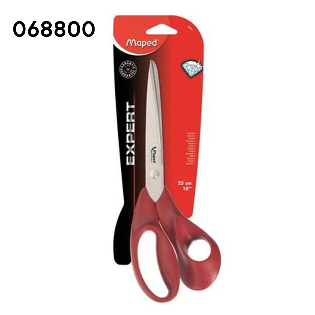 Maped Expert 25cm Professional Stainless Steel Scissors with Ergonomic Grip