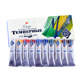 Master Class Tempera Paints Set of 12 Professional Artist Colours 18ml Tubes