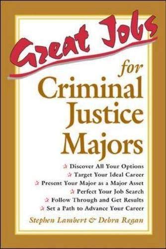 Great Jobs for Criminal Justice Majors (Great Jobs For…Series) - Retail Maharaj