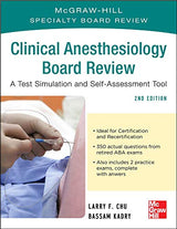 McGraw-Hill Specialty Board Review Clinical Anesthesiology, Second Edition: A Test Simulation and Self-assessment Tool - Retail Maharaj