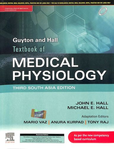 Guyton & Hall Textbook Of Medical Physiology South Asian Edition - Retail Maharaj