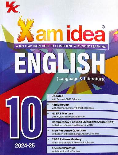 Xam Idea English Language & Literature Class 10 For 2024-25 : Cbse - Retail Maharaj