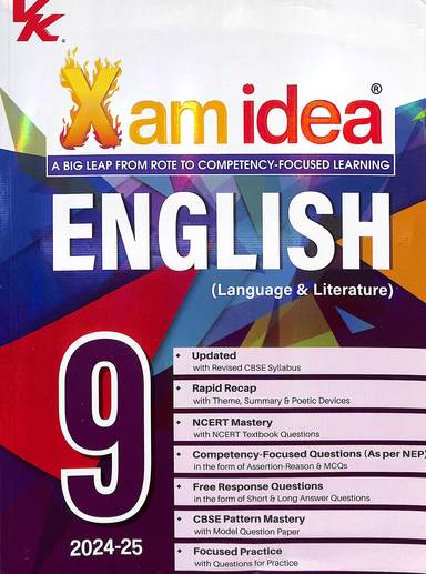 Xam Idea English Language & Literature Class 9 For 2024-25 Cbse - Retail Maharaj