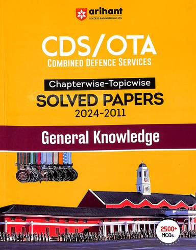 Cds Ota Chapterwise Topicwise Solved Papers 2024-2011 General Knowledge - Retail Maharaj