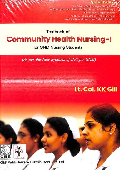 Textbook Of Community Health Nursing 1 For Gnm Nursing Students - Retail Maharaj