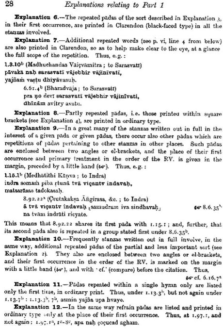 Rig-Veda Repetitions : The Repeated Verses and Distichs and Stanzas of The Rig-Veda In Systematic presentation and With Critical Discussion (An Old and Rare Book) - Retail Maharaj