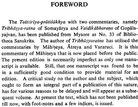 Taittiriya-Pratisakhya With the Bhasya (Padakramasadana of Mahiseya) - Retail Maharaj