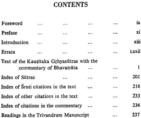 The Kausitaka Grhyasutras with The Commentary of Bhavatrata - Retail Maharaj