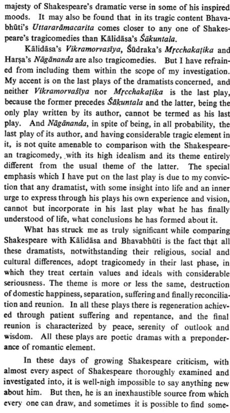 The Tragicomedies of Shakespeare, Kalidasa and Bhavabhuti (An old and Rare Book) - Retail Maharaj