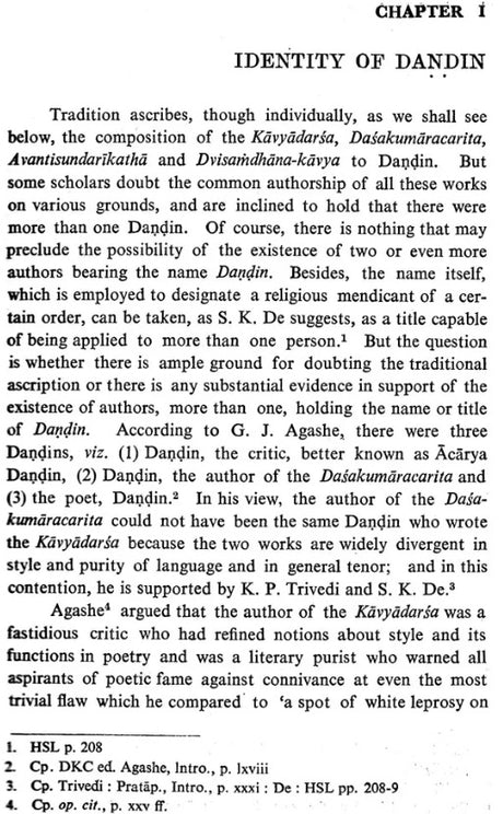 A Critical Study of Dandin and His Works (An Old and Rare Book) - Retail Maharaj