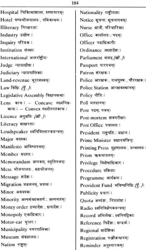 Abhinav Hindi Sanskrit Dictionary - Retail Maharaj