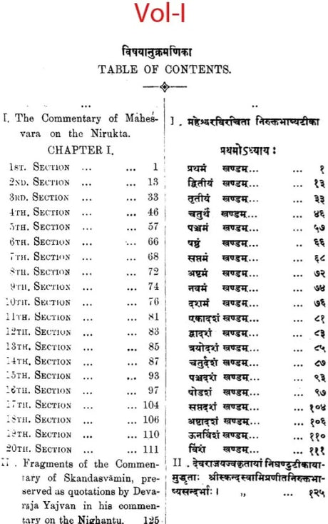 Commentary of Skandsvamin & Mahesvara on The Nirukta (Set of 2 Volumes) - Retail Maharaj
