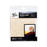 Mont Marte Imitation Gold, Silver & Copper Leaf (25 Sheets) & Leafing Size 60ml