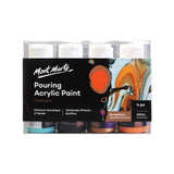 Mont Marte Premium Pouring Acrylic Paint Set 4 Colors Ready to Pour