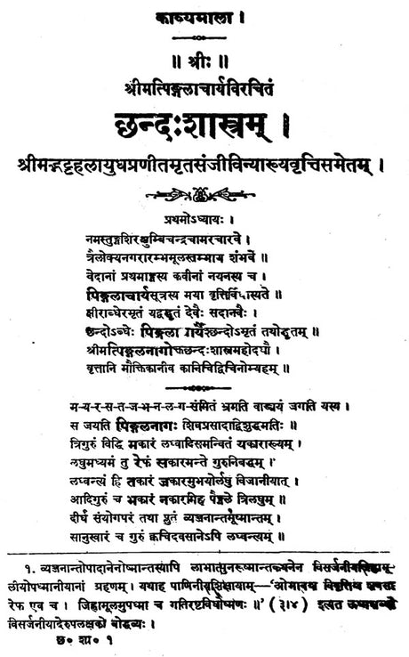 छन्द:शास्त्रम् - Chandas Sastram by Shri Pingal Acarya - Retail Maharaj