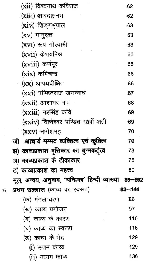 काव्यप्रकाशः - Kavya Prakasha (Set of 2 Volumes) - Retail Maharaj