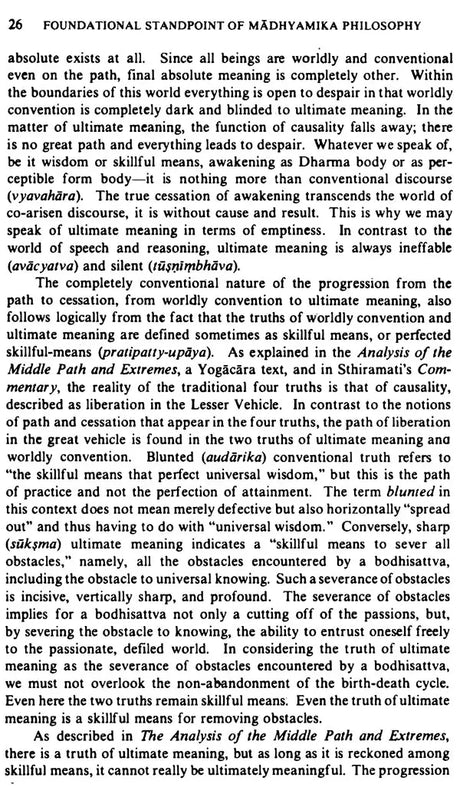 Foundational Standpoint of Madhyamika Philosophy, The (SUNY series in Buddhist Studies) - Retail Maharaj