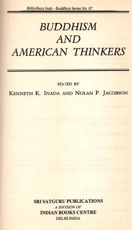 Buddhism and American Thinkers - Retail Maharaj