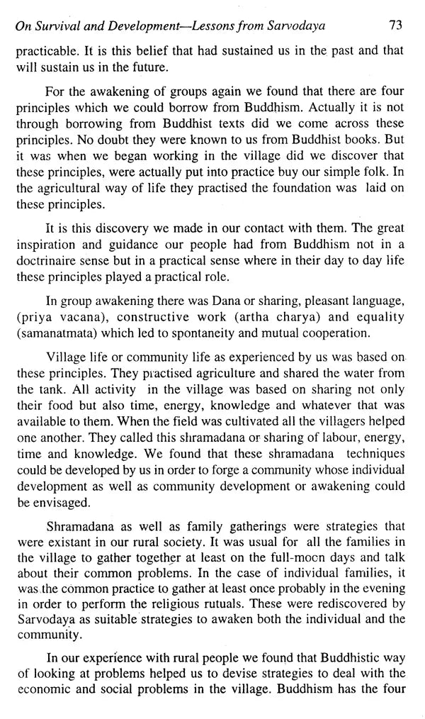 Buddhism and Sarvodaya: Sri Lankan experience (Bibliotheca Indo-Buddhica series) - Retail Maharaj