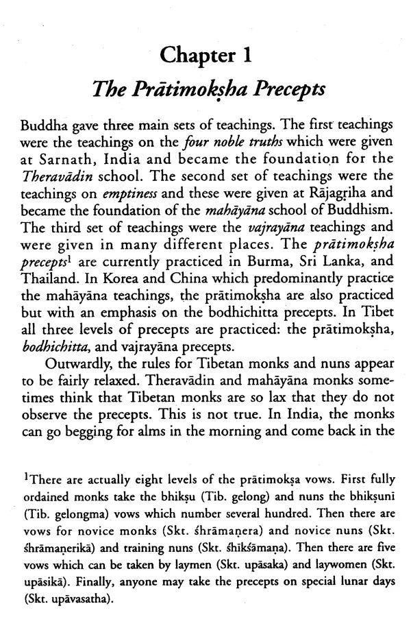 The Tibetan Vinaya: Guide to Buddhist Conduct - Retail Maharaj