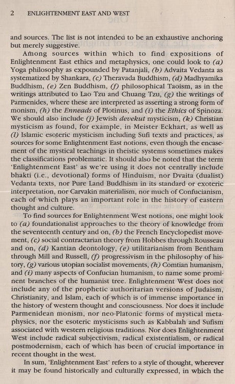 Enlightenment East and West - Retail Maharaj