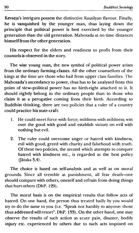 Buddhist Sociology (Bibliotheca Indo-Buddhica Series No 117) - Retail Maharaj