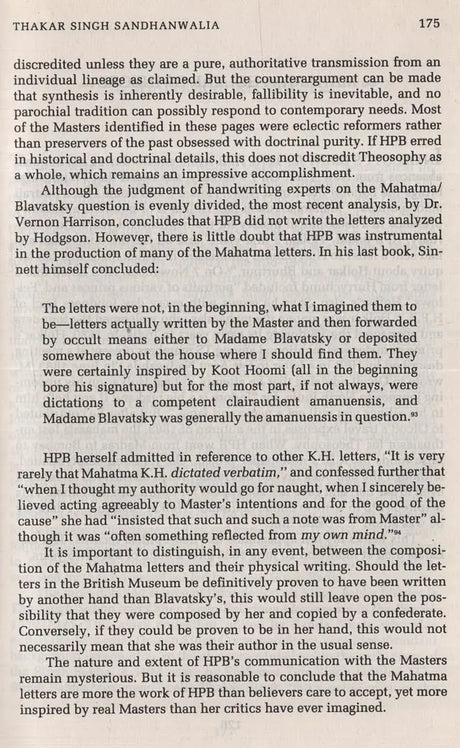 The Masters Revealed–Madame Blavatsky and the Myth of the Great White Lodge - Retail Maharaj