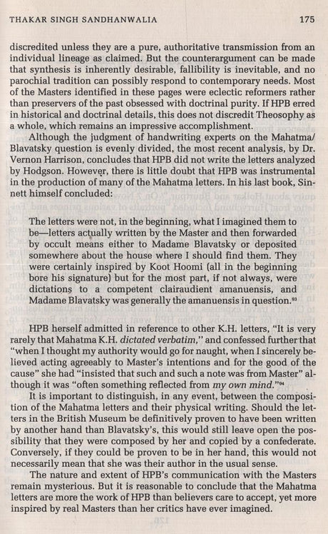 The Masters Revealed–Madame Blavatsky and the Myth of the Great White Lodge - Retail Maharaj