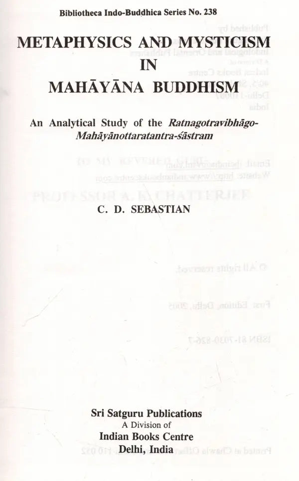 Metaphysics and Mysticism in Mahayana Buddhism [UNABRIDGED] - Retail Maharaj