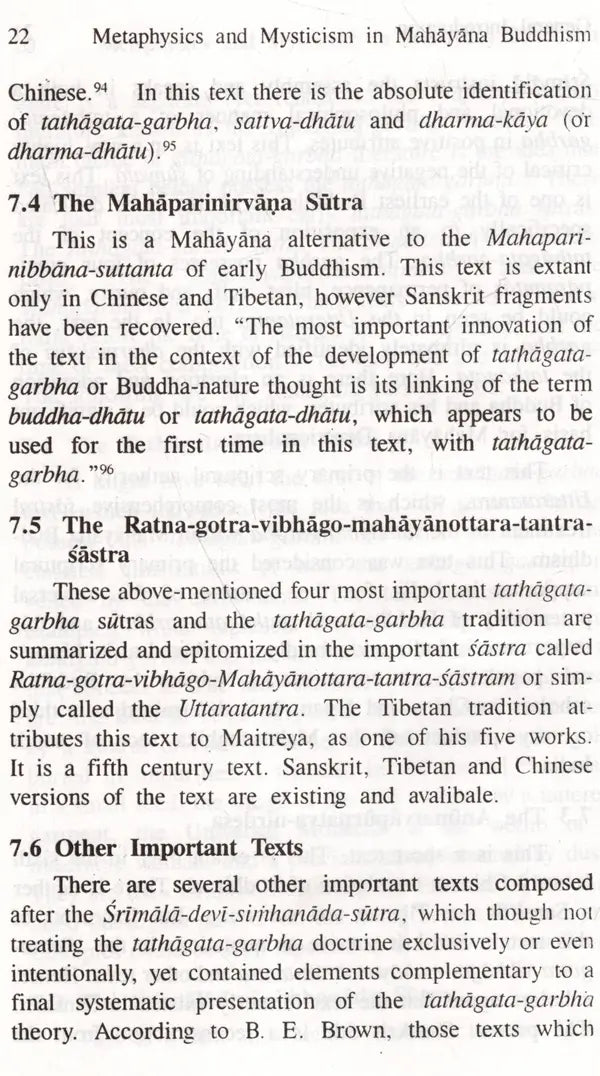 Metaphysics and Mysticism in Mahayana Buddhism [UNABRIDGED] - Retail Maharaj