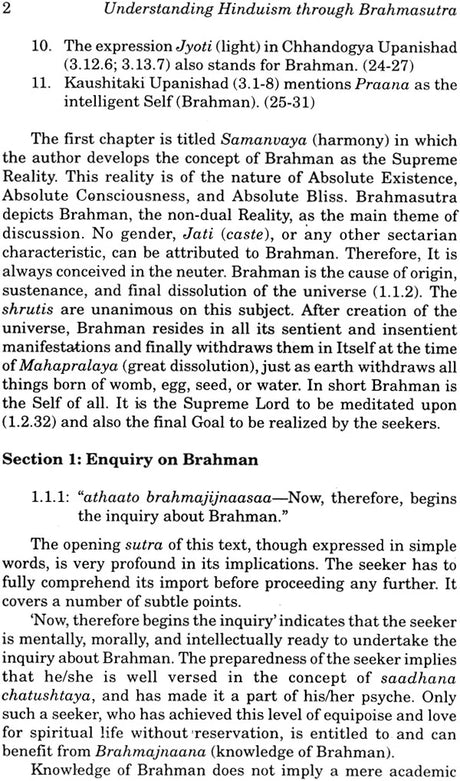 Understanding Hinduism Through Brahmasutra - Retail Maharaj