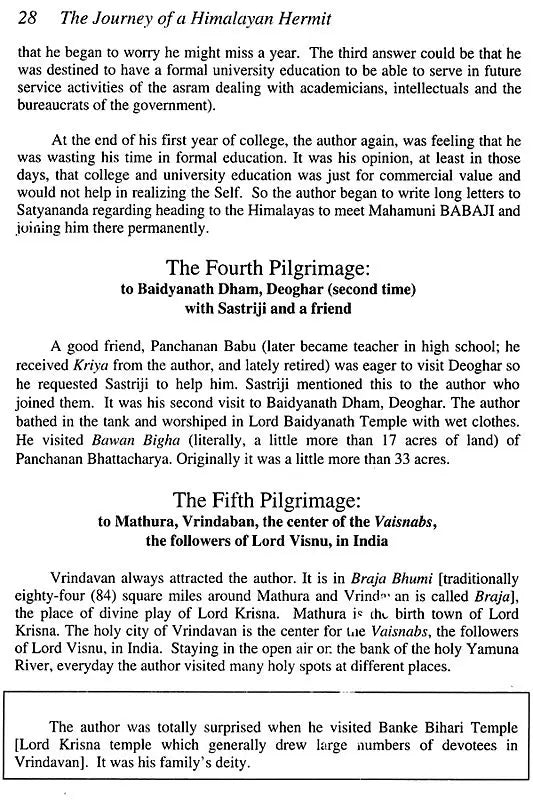 The Journey of A Himalayan Hermit (In Quest of Truth: Self Within in Eternal Silence)(An Old and Rare Book) - Retail Maharaj