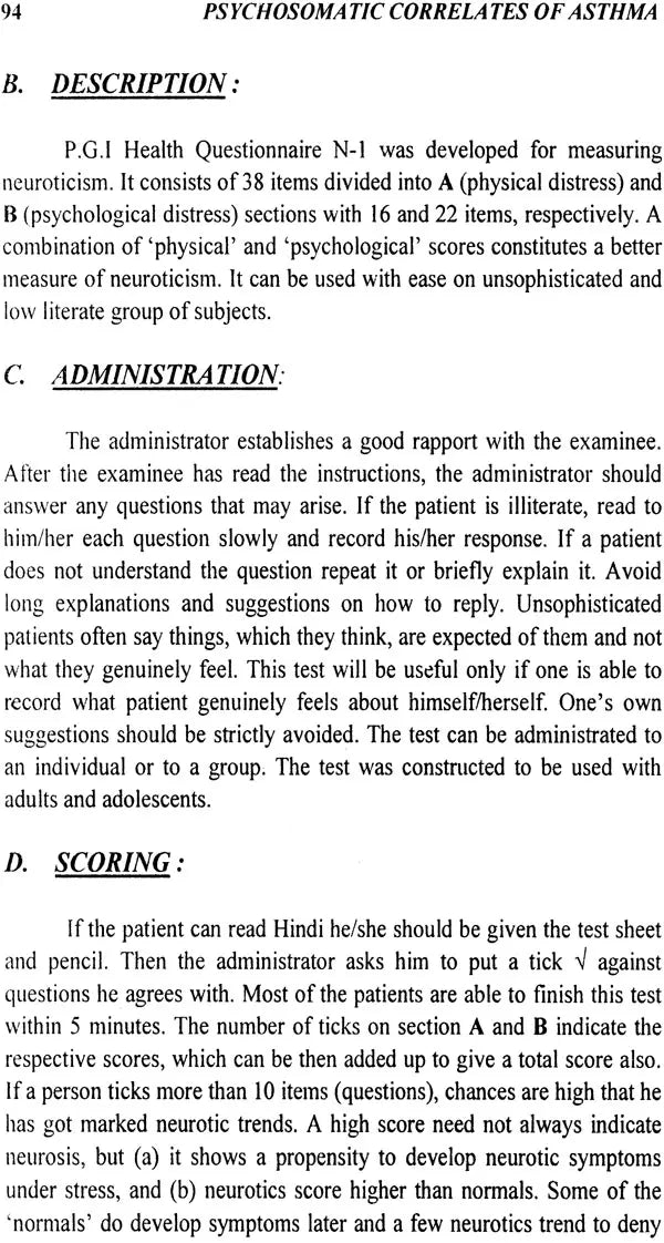 Psychosomatic Correlates of Asthma - Retail Maharaj