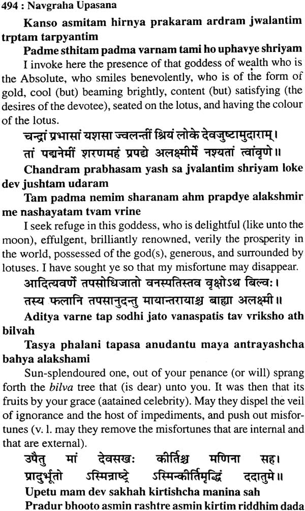 Navagraha Upasana: Shanti Padhati with Transliterated Mantras and English Translation (Sanskrit Text Transliteration with English Translation) - Retail Maharaj