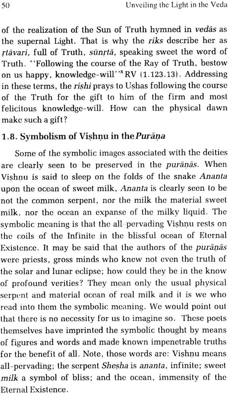 Unveiling the Light in the Vedas–T.V. Kapali Sastry/Complied from Siddhanjana and Other Essays on the Veda - Retail Maharaj