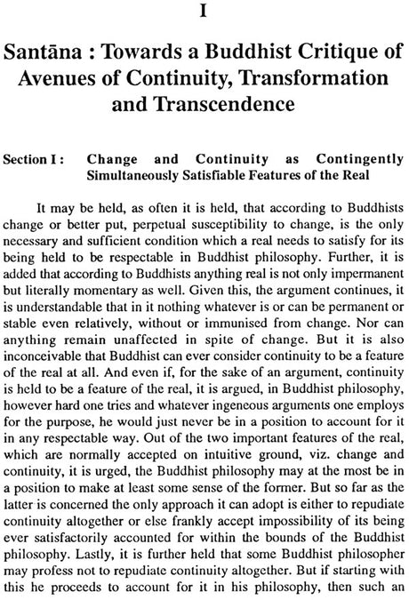 Santana and Santanantara: An Analysis of the Buddhist Perspective Concerning Continuity, Transformation and Transcendence and the Basis of an ... psycholo (Bibliotheca Indo-Buddhica Series) - Retail Maharaj