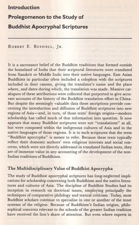 Chinese Buddhist Apocrypha - Retail Maharaj