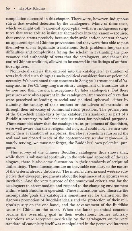 Chinese Buddhist Apocrypha - Retail Maharaj