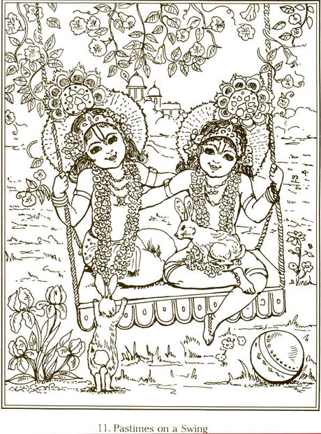 Krishna & Balarama in Vrindavana (Coloring Book) - Retail Maharaj