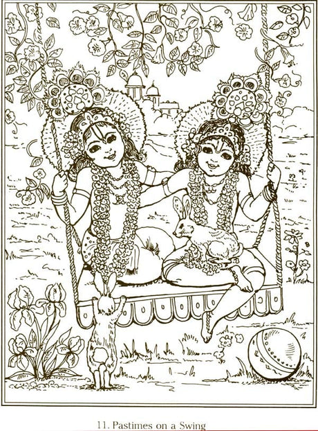Krishna & Balarama in Vrindavana (Coloring Book) - Retail Maharaj