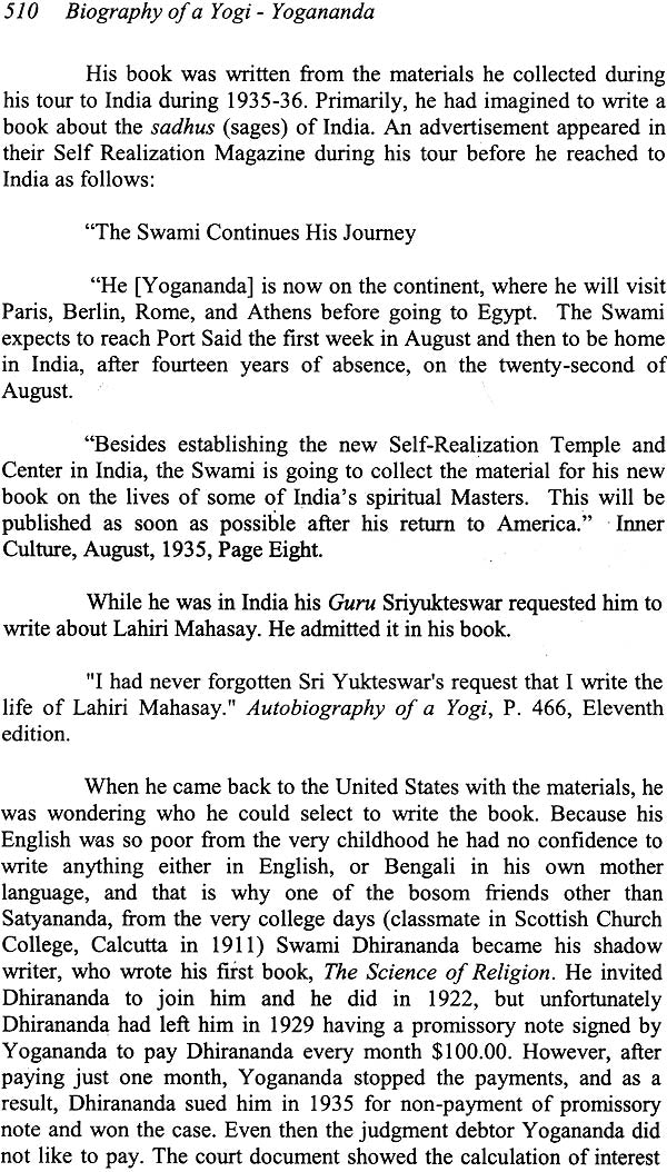 Biography of a Yogi Yogananda (Volume 2) - Retail Maharaj